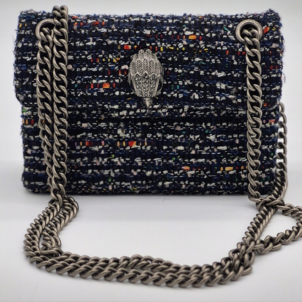 Kurt Geiger Multicolor Tweed Chain Bag